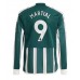 Manchester United Anthony Martial #9 Voetbalkleding Uitshirt 2023-24 Lange Mouwen